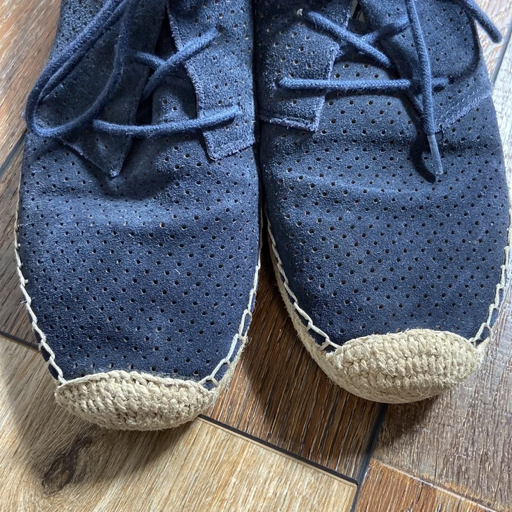 Dolce Vita Navy Suede Lace Up Espadrilles Size 8